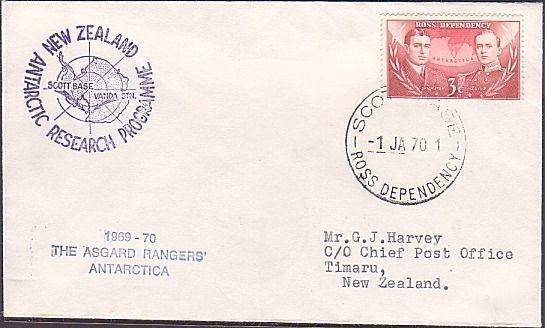 NEW ZEALAND ANTARCTIC 1970 Scott Base 'Asgard Rangers' covers......35533