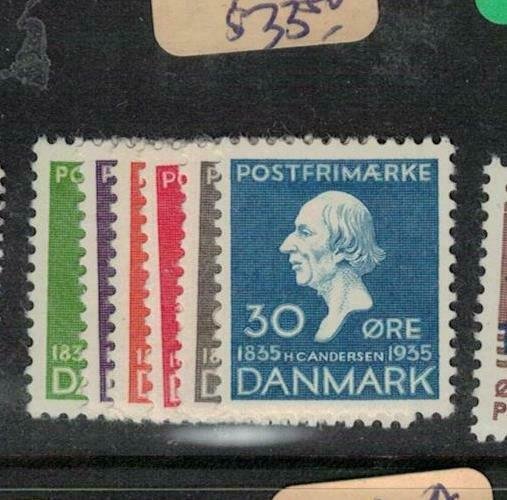 Denmark SC 246-51 lightly hinged MOG (3edx)