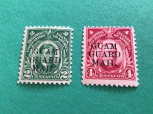 Guam 1930 Guam Guard Mail overprint mounted mint stamps  A12148