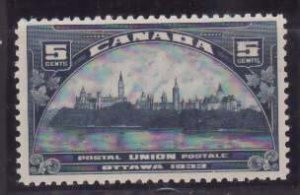 Canada-Sc#202- id11-unused NH og 5c Parliament-1933-  