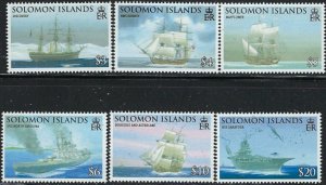 Solomon Is 1130-35 MNH 2009 Ships (fe9264)