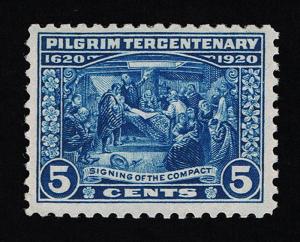 AFFORDABLE GENUINE SCOTT #550 F-VF MINT PRISTINE OG NH 1920 PILGRIM TERCENTENARY