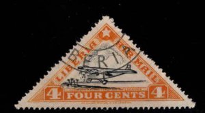 LIBERIA Scott C3d Used airmail Waco Plane 1936