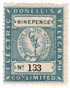 (I.B) Bonelli's Electric Telegraph Company 9d