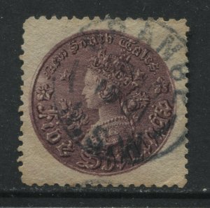 New South Wales QV 1897 5/ used perf 11 by 11 1/2 UNLISTED