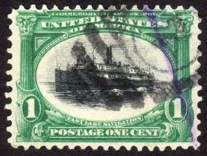 1901, US 1c, Fast Lake Navigation, Used, Sc 294