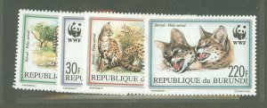 Burundi #681-4  Single (Complete Set)