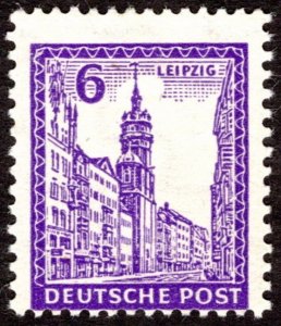 1946, Germany, West Saxony, 6pf, MH, Sc 14N18