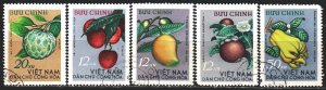 Vietnam. 1964. 334-38. Vietnamese fruits. USED.