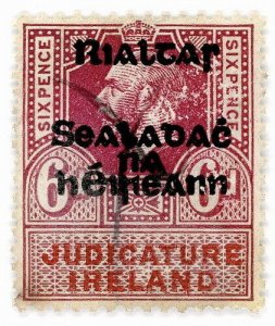 (I.B) George V Revenue : Judicature Ireland 6d (Provisional Government OP)