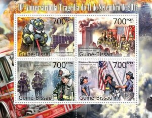 Guinea 2011 MNH - 10th Anniversary of the Tragedy of September 11, 2011.