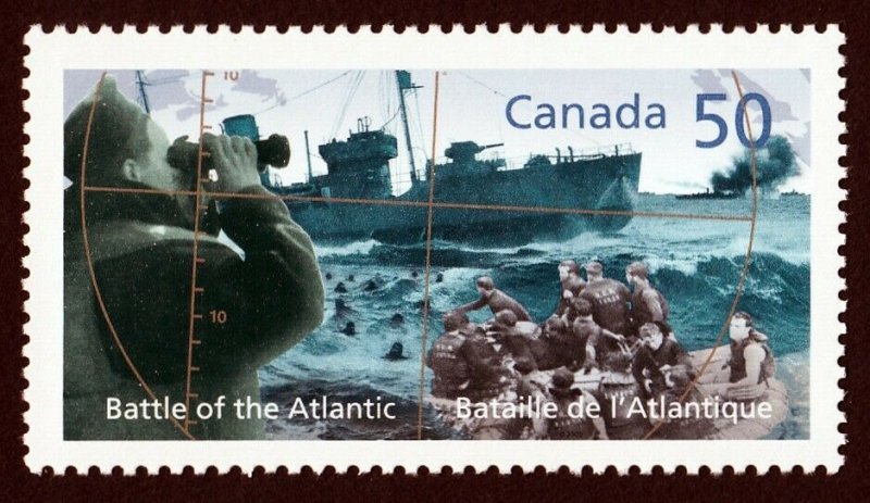 WWII = BATTLE OF ATLANTIC =  WAR = MILITARY SHIP Canada 2005 #2107 MNH