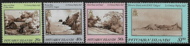 Pitcairn Is #291-4 MNH Set - Scenic Paintings