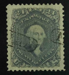 MOMEN: US STAMPS #70b STEEL BLUE USED $950 LOT #55278