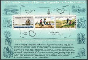 NORFOLK ISLAND Sc#279a 1981 Pitcairn Migration Anniversary S/S OG Mint NH
