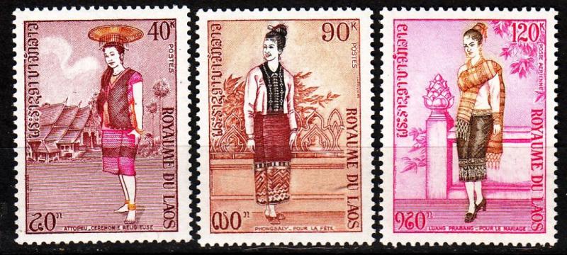 LAOS [1973] MiNr 0354 ex ( **/mnh ) [01] Trachten