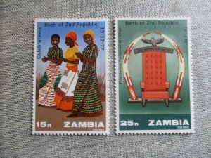 Zambia, Scott#115-116, MNH