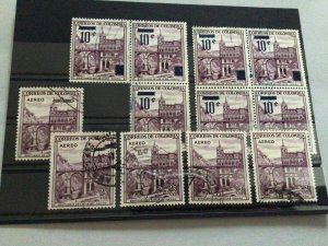 Colombia air & surcharge used vintage stamps Ref 65590