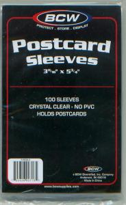 COVER SLEEVES- POST CARD (3-11/16 X 5 3/4-(100ea.) (CVB005)