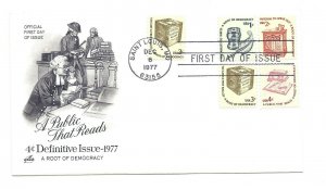 1581-85 1c - 4c Americana, on one ArtCraft, (4c cachet), FDC