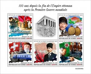 2024/01 - GUINEA - END OF THE OTTOMAN EMPIRE          5V  complet set    MNH **