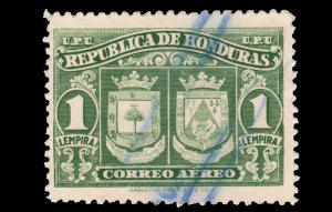 HONDURAS AIRMAIL STAMP 1946. SCOTT: C161. USED.