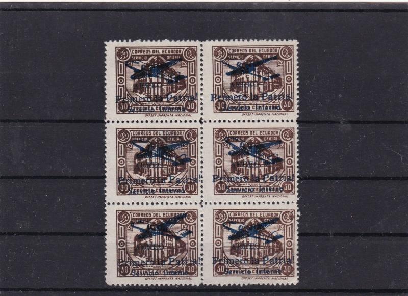 ecuador internal air stamp block ref 10200