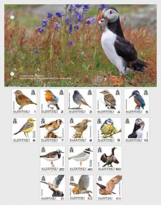 H01 Alderney 2020 Definitives - Alderney Birds Presentation Pack