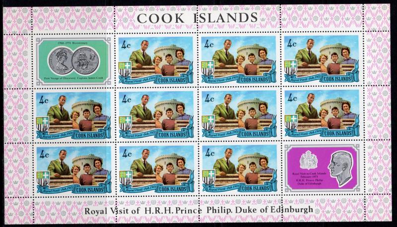 Cook Islands 1971 Sc#297/301 Prince Philip Polo Player/Royal Family Shlt.10+10L.