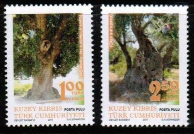 2011 UNMOUNTED MINT A CENTURY OLD TREES TURKISH CYPRUS