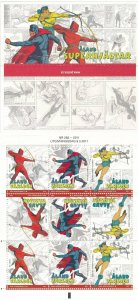 [109470] Aland 2011 Superheroes comics Booklet MNH