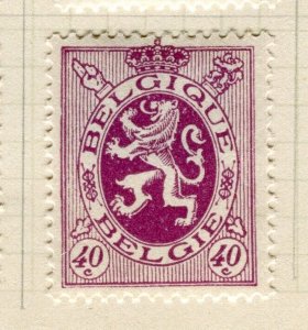 BELGIUM; 1929 early Lion type definitive issue Mint hinged 40c. value