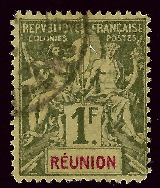 Reunion #52 Used F-VF SCV$35.00...Popular British Island Country!