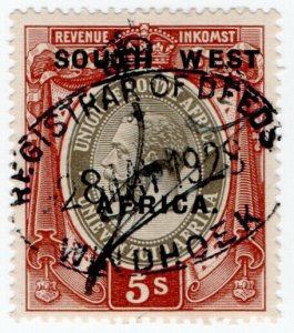 (I.B) South-West Africa Revenue : Duty Stamp 5/-