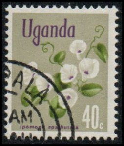 Uganda 120 - Cto - 40c Morning Glory Flower (1969)