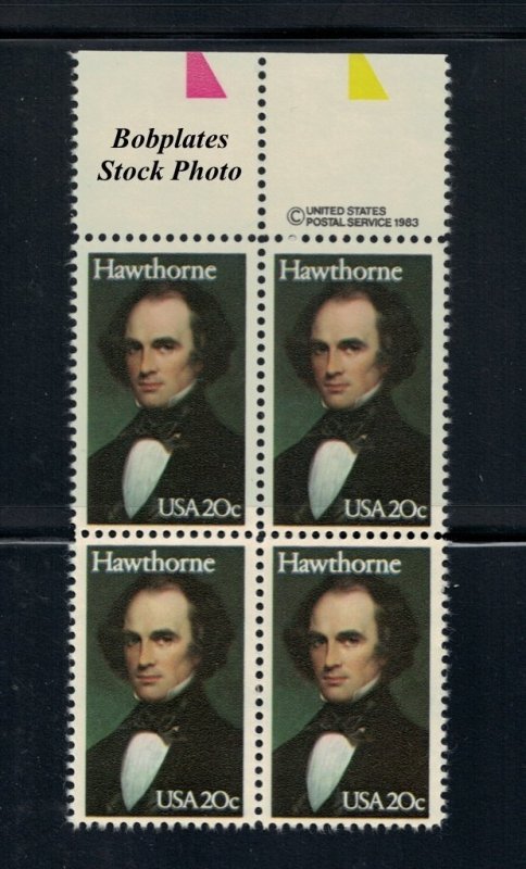 BOBPLATES #2047 Hawthorne Copyright Block MNH ~ See Details for Positions