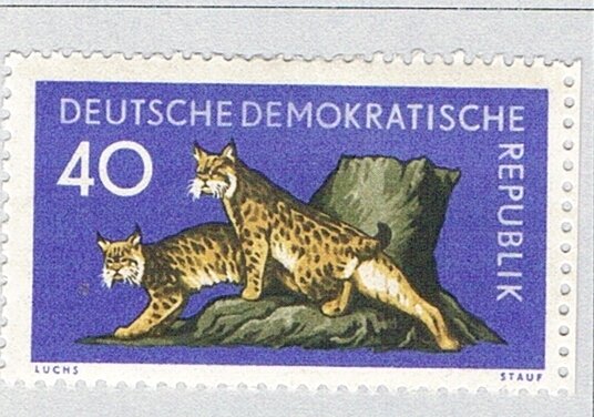 Germany DDR 475 Used Eurasian Lynx 2 1959 (BP83405)