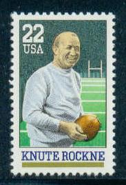 2376 22c Rockne Fine MNH