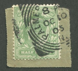 GREAT BRITAIN SQUARED CIRCLE CANCEL PALMERS GREEN S.O./N.