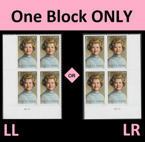 US 5852 Betty Ford F plate block 4 MNH 2024