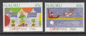 Nauru 397-398 Christmas MNH VF