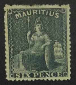 MOMEN: MAURITIUS SG #54 1862 MINT OG H XF £42 LOT #63936