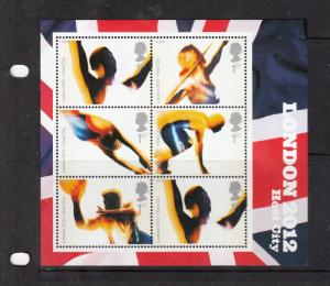 2005 LONDON HOST CITY OLYMPICS  MINI SHEET UMM/MNH BELOW FACE VALUE