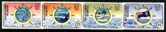 TUVALU - 1982 - Maritime School - Perf 4v Set - Mint Never Hinged