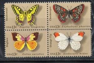 1712 - 1715 * BUTTERFLIES *  U.S. Postage Stamp Block Of 4 MNH