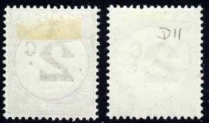 ST LUCIA 1949-65 Decimal 2c. Postage Dues SG D7a & SG D11 MINT