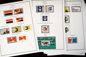 COLOR PRINTED GERMANY 2011-2020 STAMP ALBUM PAGES (89 illustrated pages)