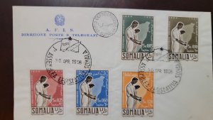 P) 1956 SOMALIA, FIRST COMMEMORATIVE LEGISLATIVE ASSEMBLY, COMPLETE EMISSION