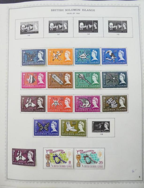 EDW1949SELL : SOLOMON ISLANDS Beautiful, ALL VF, Mint OG collection. Cat $516.00