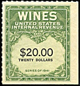 United States RE181, NGAI, Wine Revenue Series of 1941